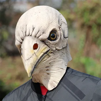 

Scary Skull Pigeon Mask Latex Giant Bird Head Halloween Cosplay Costume Theater Prop Masks For Party Birthday Decoration