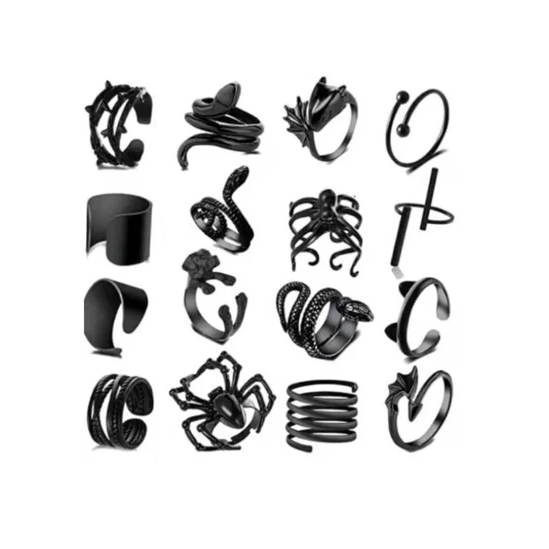European And American Metal Winding Animal Ring Creative Personality Snake Spider Ring Goster Wind Alloy 1PC finger ring