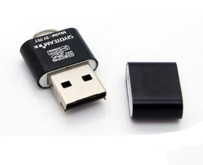Mecall Модный черный высокоскоростной USB 2,0 Micro SD TF T-Flash адаптер для чтения карт памяти