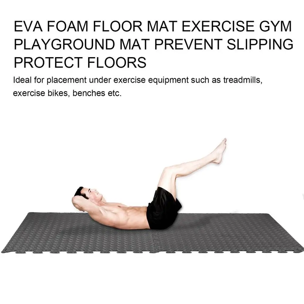 

8 Pieces EVA Foam Floor Mat Sofe Interlocking Gym Carpet Durable Play Puzzle Mat Portable Home Crawling Rugs