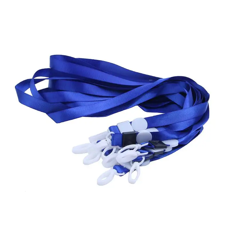 NEW-10Pcs из искусственной кожи карман ID карты Пасс Чехлы для бейджа чехол с шнурок для шейного ремешка, вертикальный