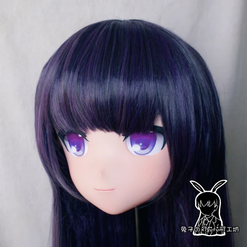 Rabbit 56) Полная Голова кроссдресс Девушка BJD кукольная маска Inu x Boku SS COS мультфильм аниме реалистичный силиконовый ширакиин Riricho Косплей Маска кигуруми трансвестит