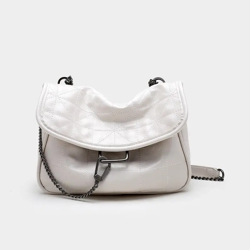 ROCK FLAP SHOULDER BAG - Ecru