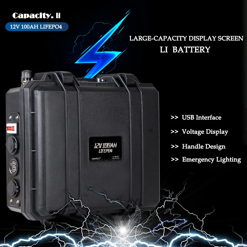12V lifepo4 батарея 200ah 100ah аккумуляторная RV с BMS для домов на колесах тележки гольфа и