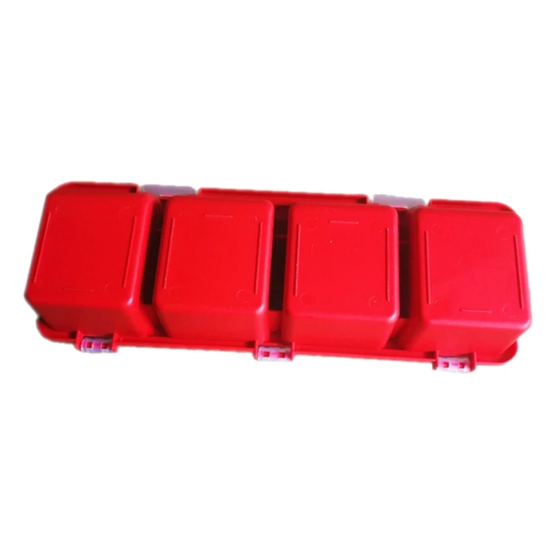 Plastic Tools Storage Box with Cover Parts Screw Toolbox Case Components Sorting Organizer Holder bike tool bag