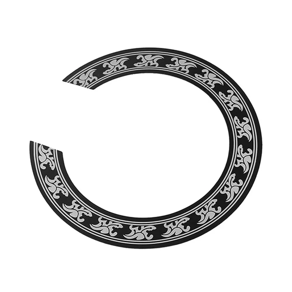 

Folk Guitar Rosette Inlay Sticker Circle Sound Hole Replacement for 40-41 Inch Guitars Acoustic Guitars Decal Accessories