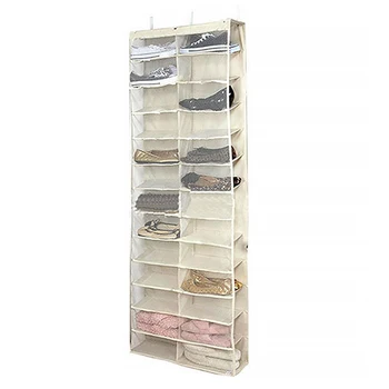 

26 Pocket Door Organizer Storage Hanging Household Holder Slippers Space-saving Shoe Rack Home Use Foldable Display Closet