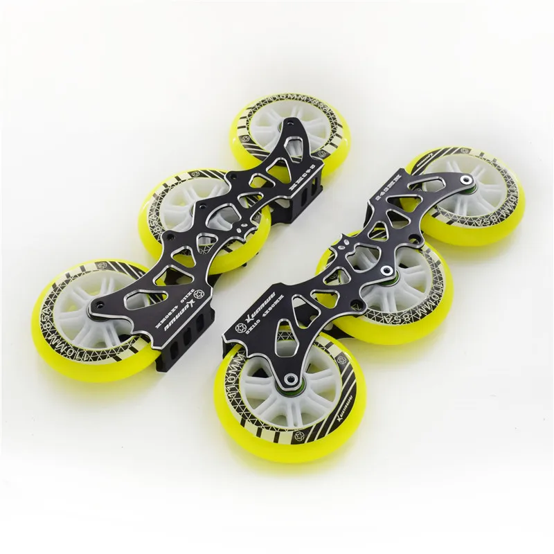 batman 3 wheels 110mm 4 wheels 80mm 243mm inline skates frame M7 alloy roller patines skating base 3X110mm 4X80mm super light