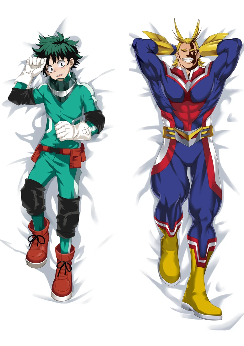 Boku No My Hero Academia Bakugou Katsuki Todoroki Shoto Midoriya Izuku Cosplay Dakimakura Pillow Case Hugging Body Prop | Тематическая