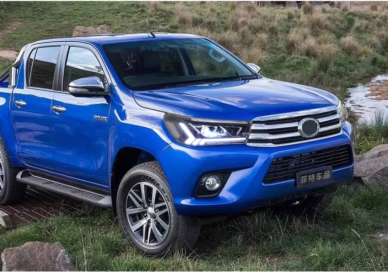 Дизайн для к yota Revo головной светильник для Hilux передняя фара для Vigo спереди светильник монитор измеряет динамическое поворотов