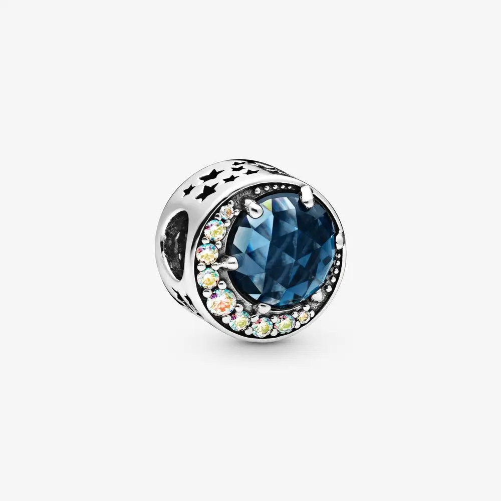 

2020 100% 925 Sterling Silver Moon and Night Sky Charm Sterling Silver fit Original Pandora Bracelets Jewelry Women