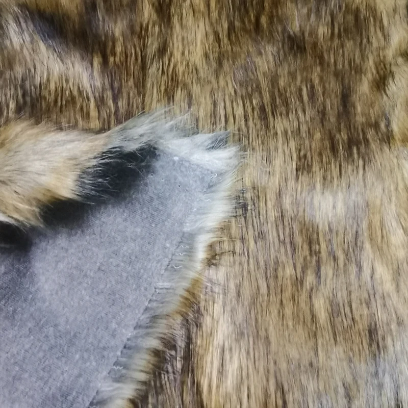 170cm Wide,Good,4-5cm Fur,Lion Faux Fur Fabric,Brown Soft Plush