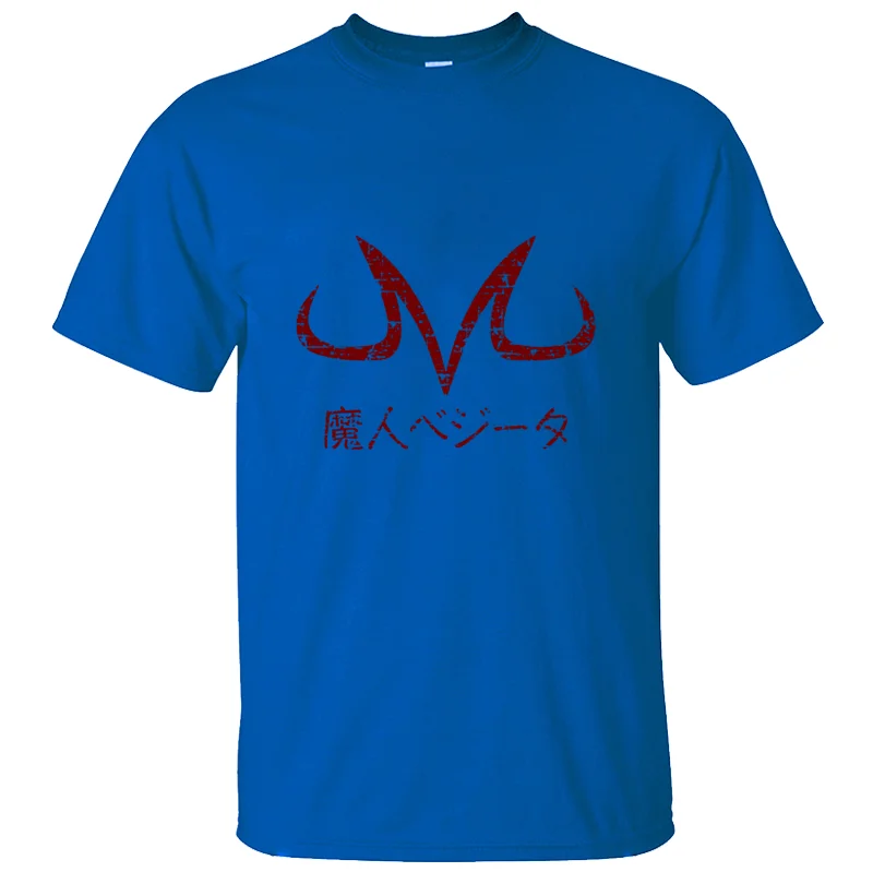 На заказ лучше Majin Vegeta Symbol Футболка мужская Мужская трендовая футболка с круглым вырезом хлопковые футболки топы