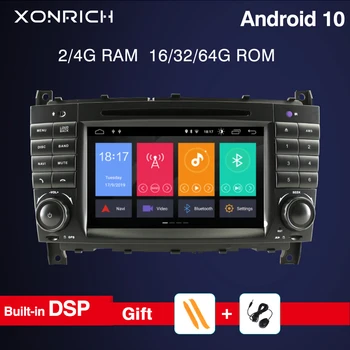 

IPS Android 10 Car Radio Multimedia For Mercedes Benz C-clase CLC W203 CLK W209 2004-2007 C200 C230 C220 C320 C350 4G DVD Player