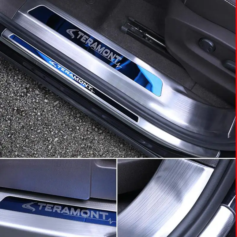 Высококачественная Накладка на порог/порог и задний бампер из нержавеющей стали