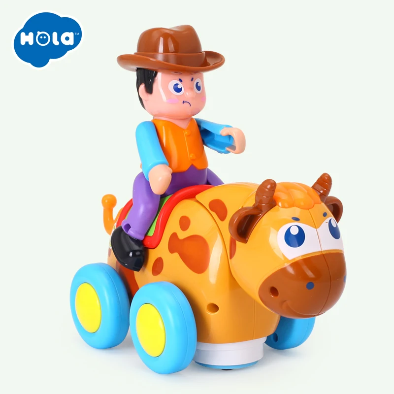 HOLA TOYS 838B дикая коррида детские игрушки Счастливые гонки с музыкой и светом дети ползать стиль игрушки для детей