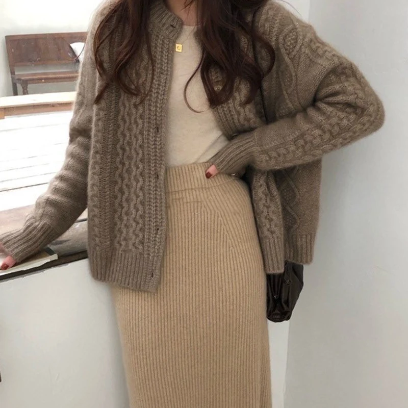 Fall winter new style cashmere sweater cardigan
