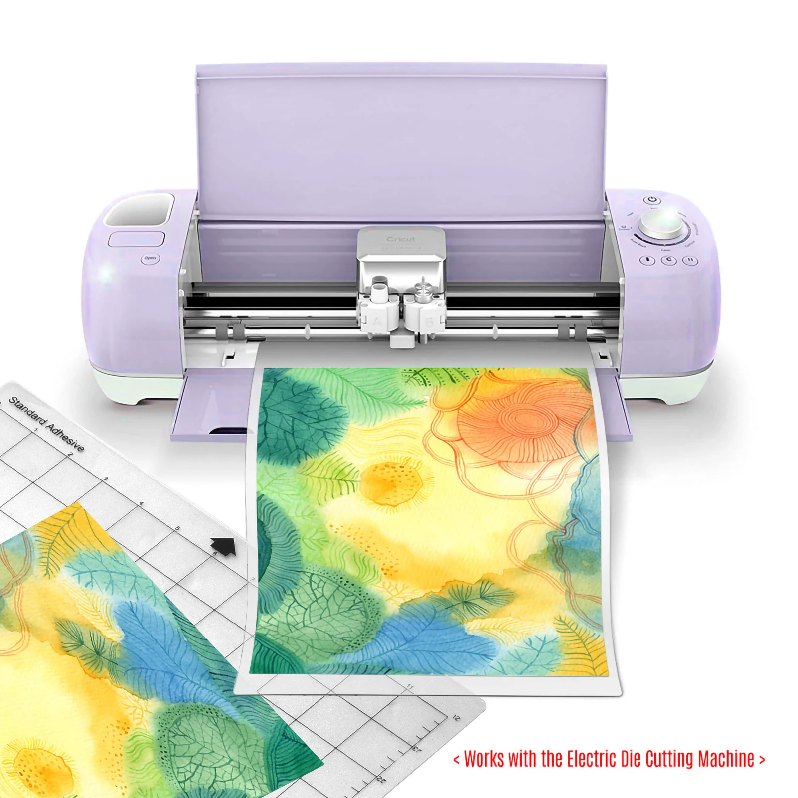 10Pcs Replacement Cutting Mat Transparent PP Material Adhesive Mat with Measuring 12 Inch for Silhouette Cameo Plotter Machine cutting mat cutting pad