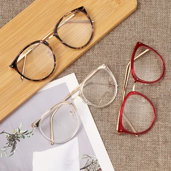 

Fashion Myopia Optical Lens Glasses Women Trendy Metal Frames Eyeglasses Men Classic Clear Lenses Vision Care Spectacles