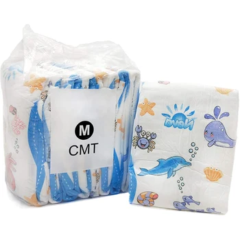 

ABDL Adult size Diaper Cute Printed Patterns Elastic Waistline Diaper DDLG Adult Baby Diaper High Absorption 4000ML Diapers