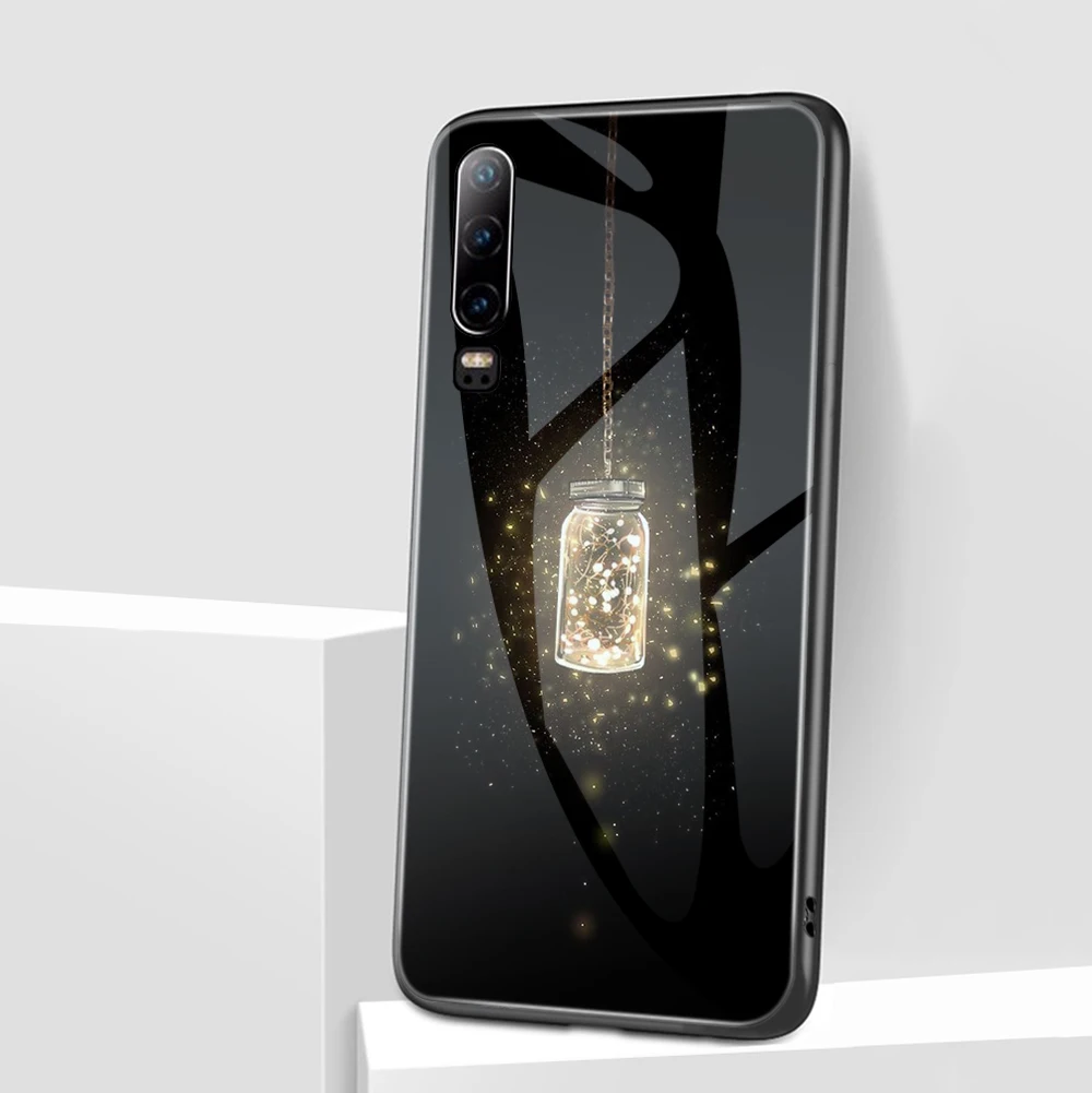 ciciber Luxury Vogue Cute Glass Case for Huawei P40 P30 P20 Honor 30 30S 20 10 Mate 40 30 20 P Smart 2020 2019 Lite Pro Funda