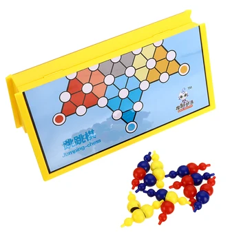 

Folding Jumping Chess Entertainment Toy Educational Table Game International Chess Games Set for Travel Family Party