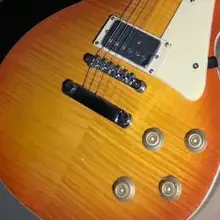 Фабрика на заказ оранжевый красный цвет электрогитара с эбеновым грифом Лады связывания