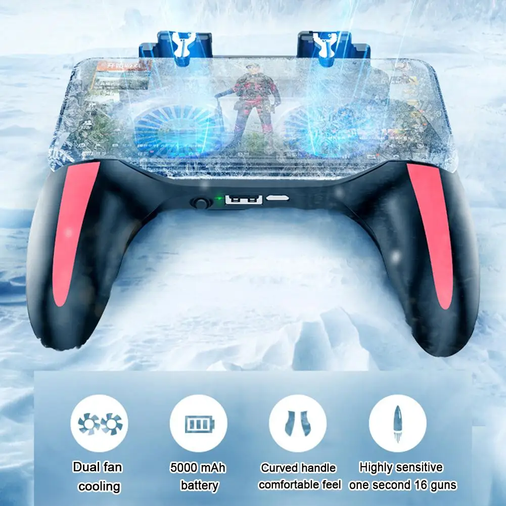  Gamepad Game Handle Holder With Cooling Fan Support Charging Gaming Controller Phone Holder For PUB