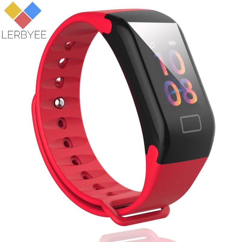 

Lerbyee F1plus Fitness Bracelet Call&SMS Reminder Smart Tracker Heart Rate Monitor Bluetooth Waterproof Tracker for Android