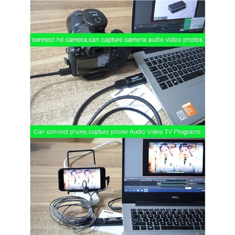 HD 1080P 4K Video Capture Card USB 3.0 USB 2.0 HDMI Video Record Box for PS4 Game DVD Camcorder Camera Recording Live Streaming (9)