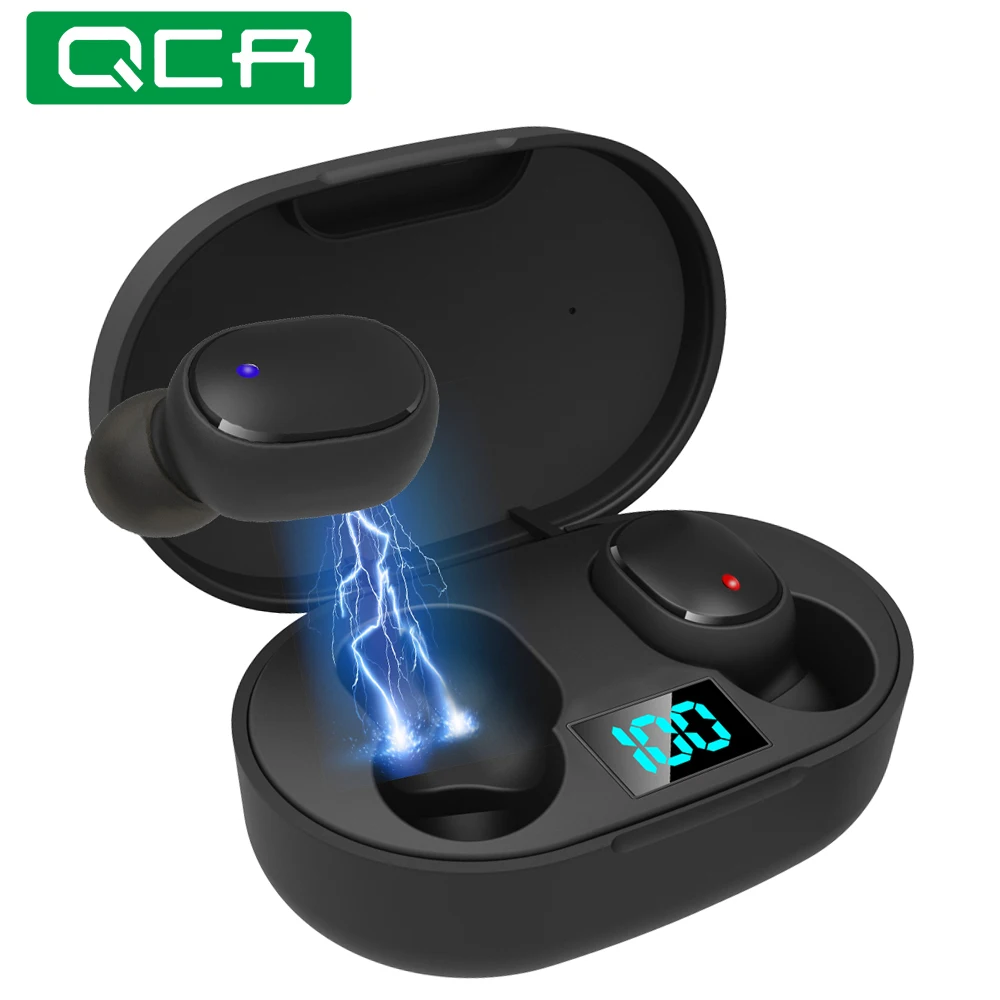 QCR F10 TWS Bluetooth наушники 5,0 сенсорное управление наушники IPX7 водонепроницаемый 9D Беспроводная стерео музыка гарнитура 1200 мАч Внешний аккумулятор