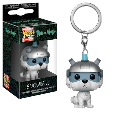 SNOWBALL FUNKO POP Wonder Woman игрушка бэймакс история алддин Вегета Игра престолов Брелок фигурка - Цвет: SNOWBALL