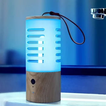 

Portable Cylindrical Purple Light Ozone Germicidal Lamp Usb Charging Rechargeable Handheld Disinfection Lamp For Car Home