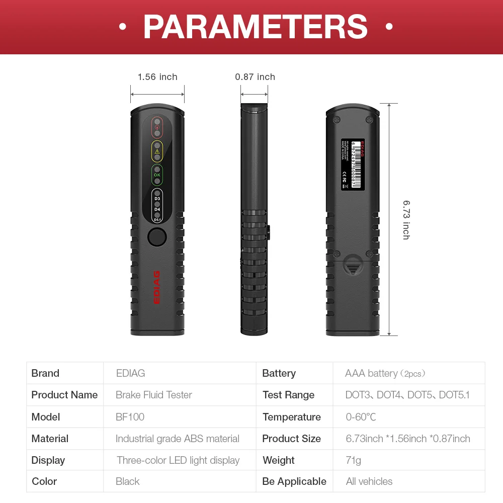EDIAG BF100 Brake Fluid Tester (9)