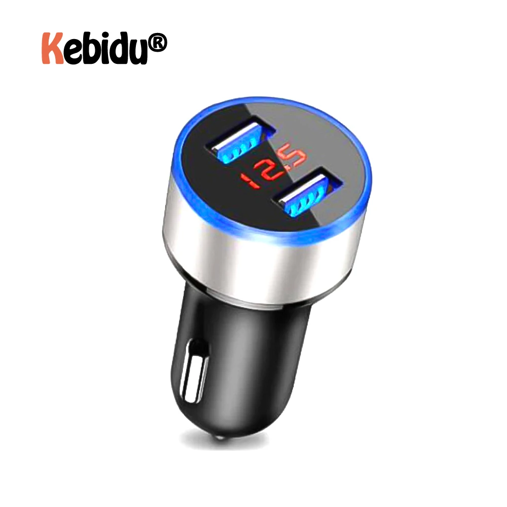 Doble USB Mechero Cargador Coche LCD Movil Teléfono PC MP3 GPS Car Dual 3.1A LED 