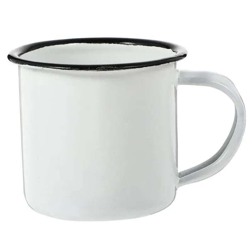 TeamFar Taza de café, taza de esmalte de té de 12 onzas, vasos de bebida de  campamento, blanco/azul/…Ver más TeamFar Taza de café, taza de esmalte de