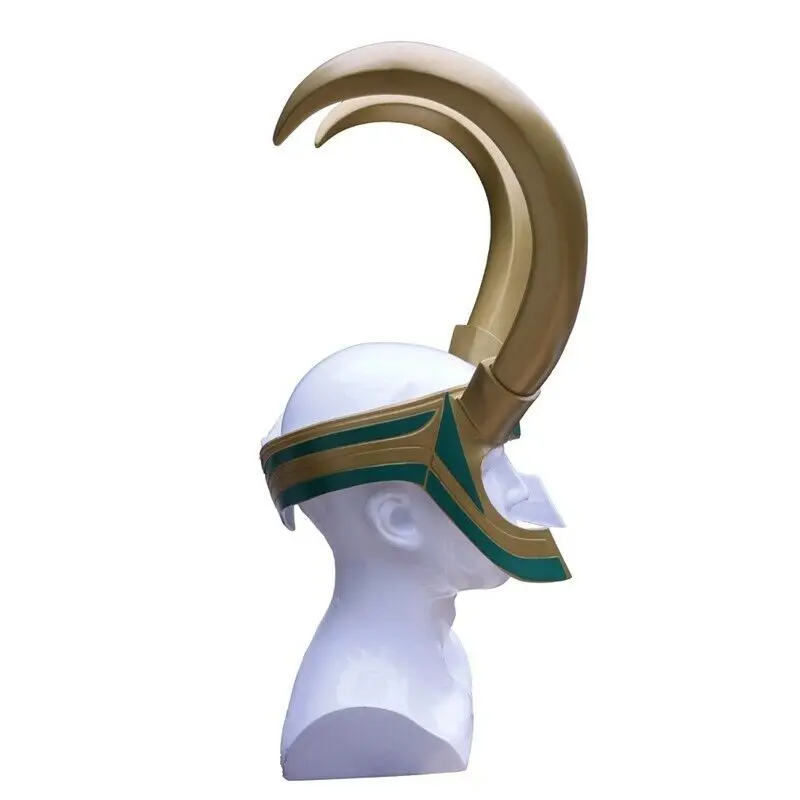 

Thor3 Ragnarok Cosplay Mask Loki Laufeyson Helmet Halloween Props Adult Halloween Mask