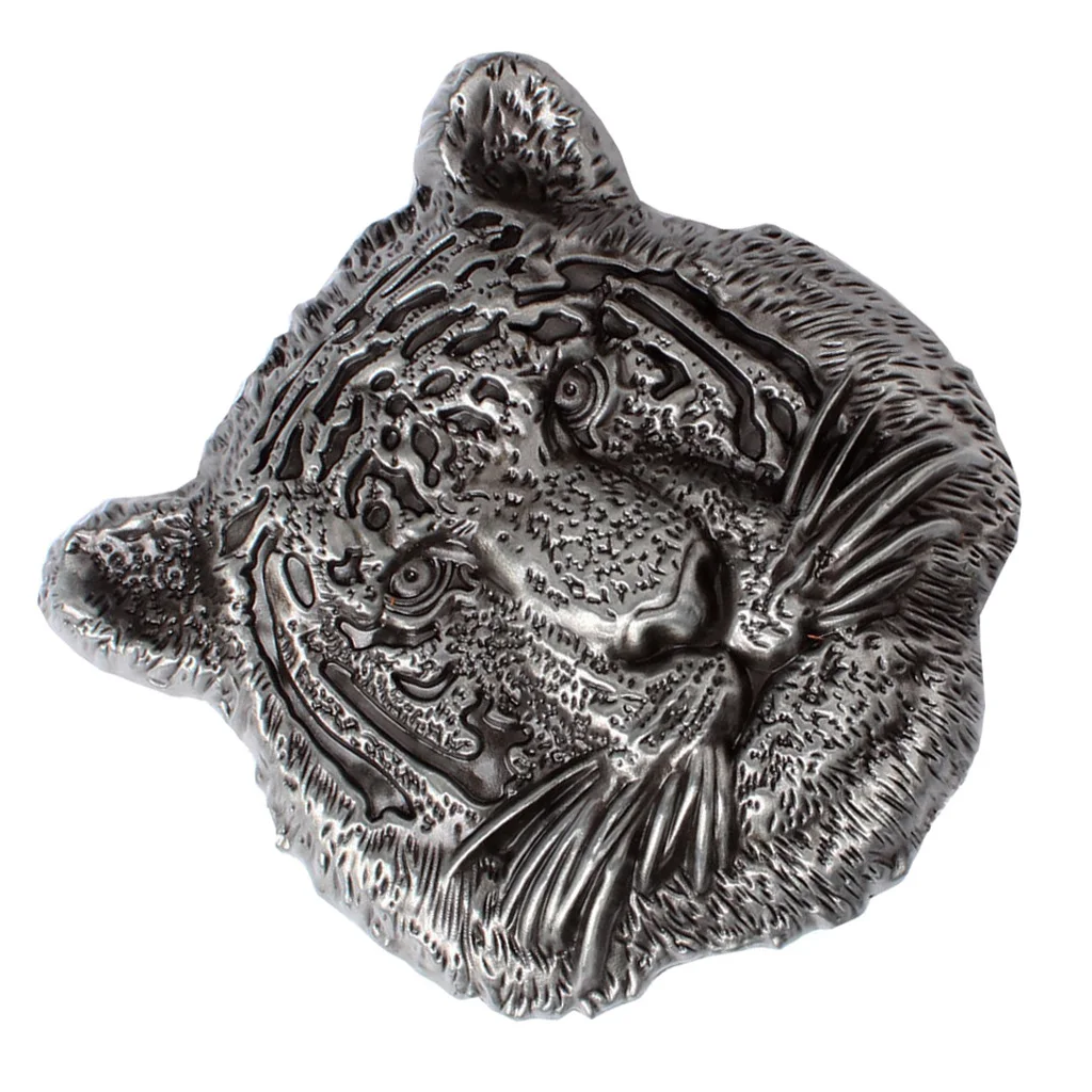 

Vintage Solid Metal 3D Tiger Head Belt Buckle Mens DIY Leather Accessories