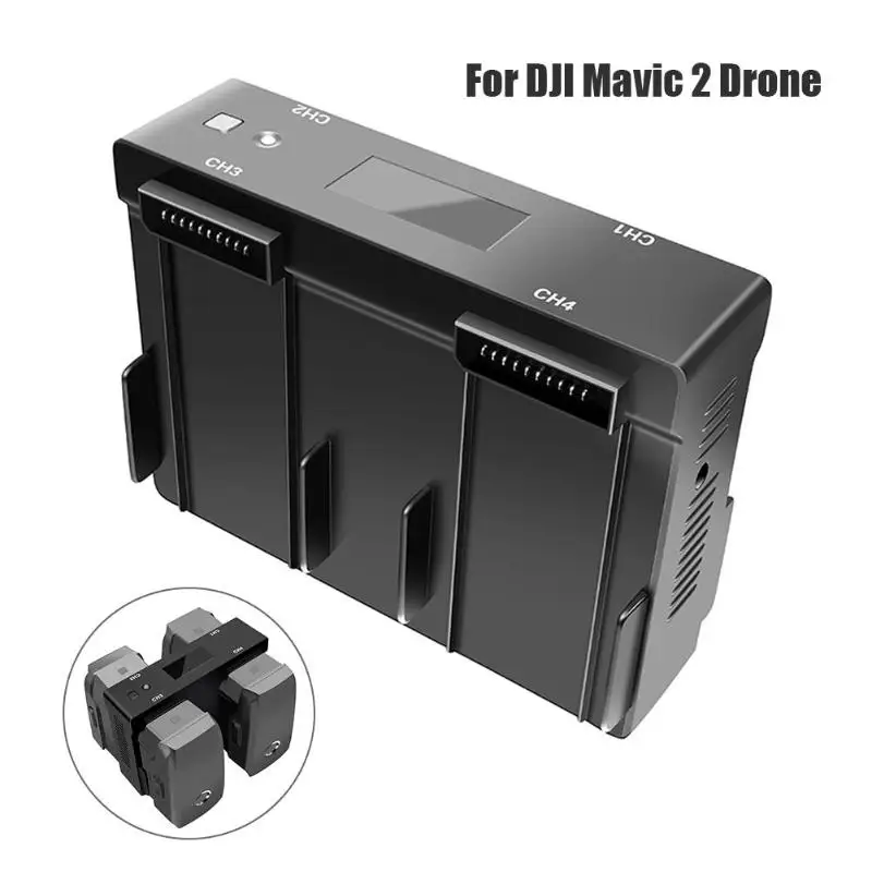 4 в 1 AC 100-240V DC 11-14V 10A 105W мульти батарея втулка для быстрой зарядки зарядное устройство с дисплеем для DJI Mavic 2 зарядное устройство для дрона