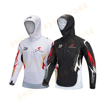 

DAIWA 2020 New Brand Fishing Clothing Men Professional Fishing Shirts Long Sleeve Breathable Quick Dry Shirt 2 Colors 5 Size