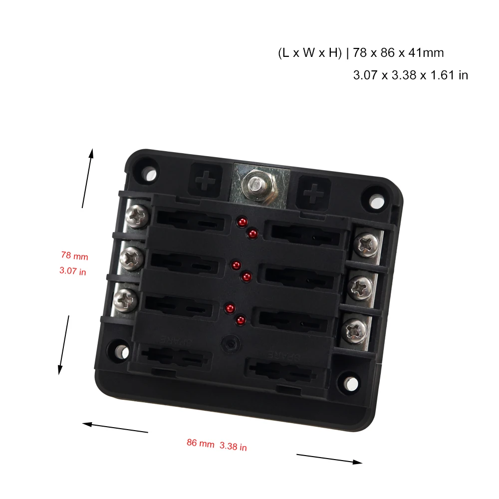 Iztoss 6P модульная коробка предохранителей(винтовой тип) для яхты Dinghy Replaccement Запчасти Аксессуары