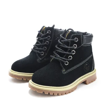 

Children's leather Martin boots 2019 new Korean children's shoes boys and girls short boots parent-child leather snow boots