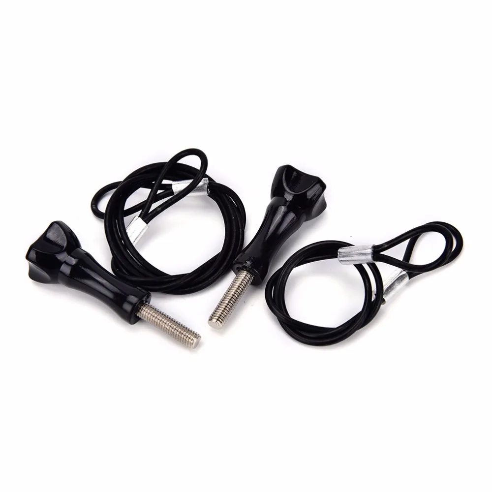 30/60cm New Safety Lanyard Stainless Steel Tether for GoPro HERO5 4 Session Hero 5 For Go Pro Accessories | Спорт и развлечения