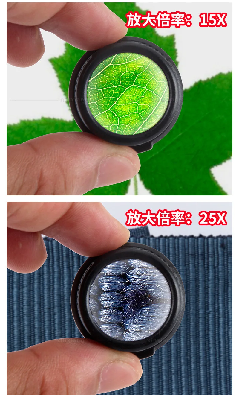 Headband Eye Wear Glasses Magnifier 7X 10X 15X 25X 2 LED Light Magnifying Glass Engraving Watchmaker Magnifier Loupe Binocular