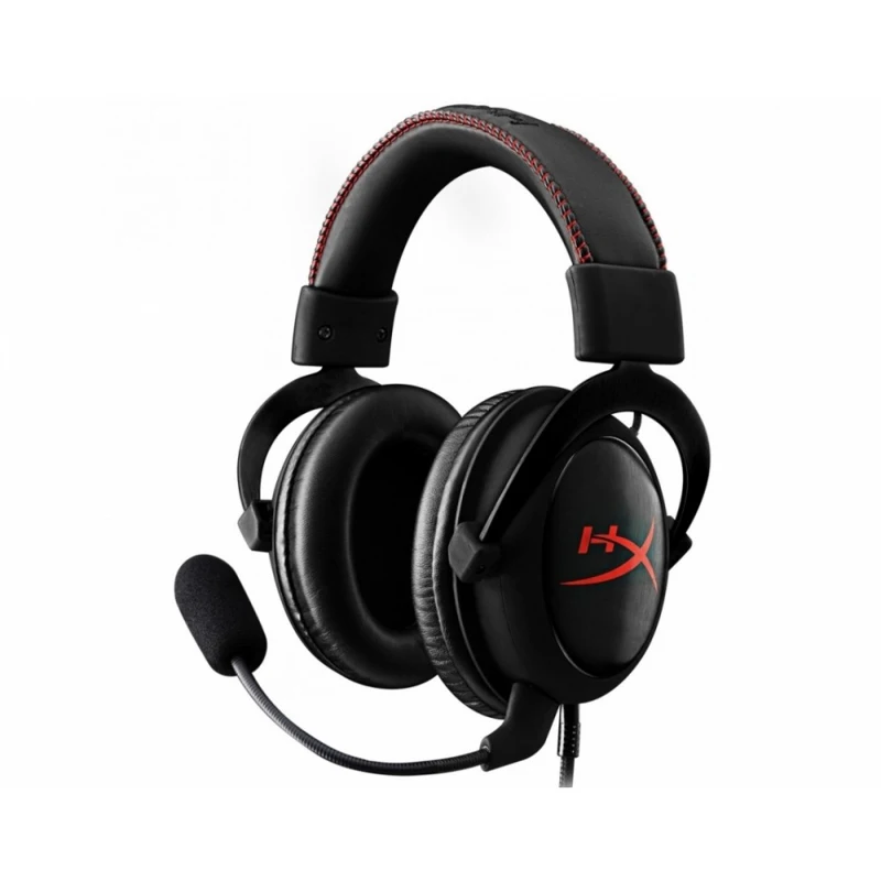 Игровая гарнитура HyperX Cloud Core Headset Black 15–25000 Гц, 60 оМ, 98 дБ, 2 х mini-Jack 3.5 мм, 53 мм, цвет: черный/красный