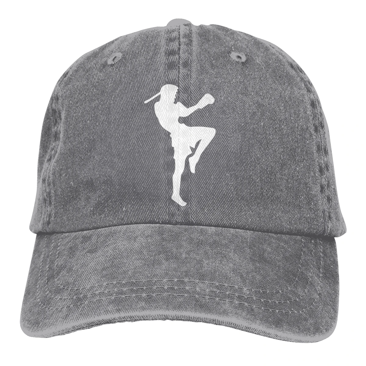 Muay Thai Casquette, Черная мужская и женская джинсовая бейсболка, регулируемая бейсболка для гольфа