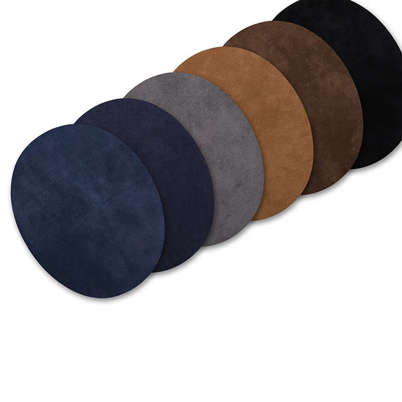 1PC elbow knee patches for backpacks jacket sweater Repair badges decoration fabric colorful suede elliptical iron on tranfer (5)