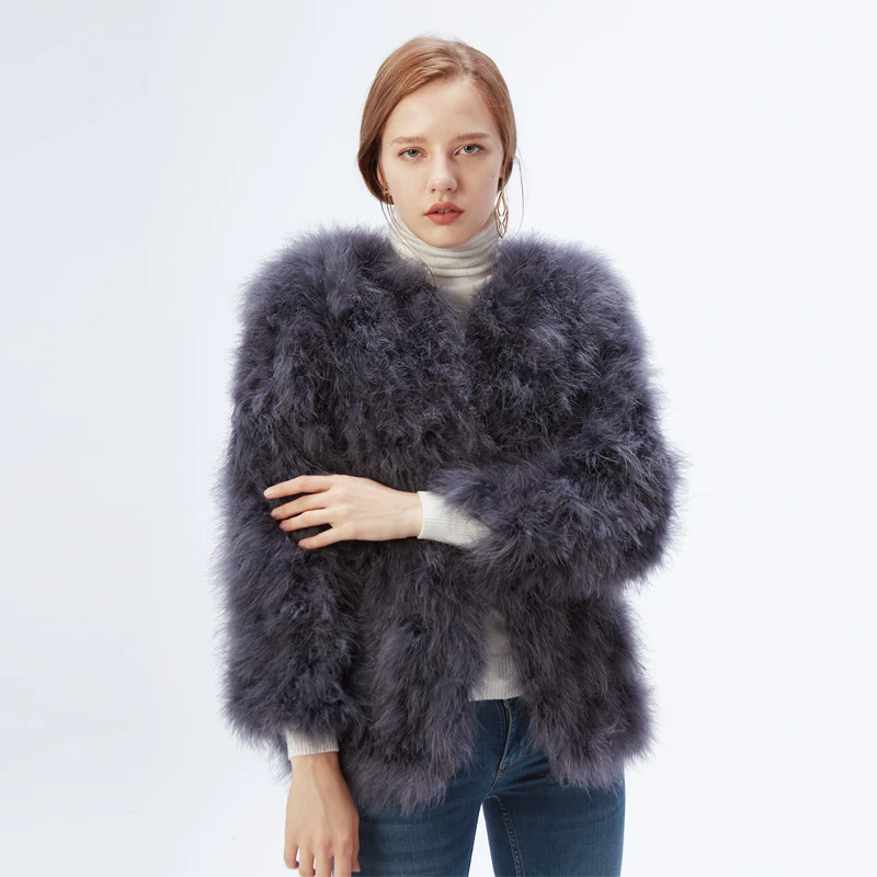 Ostrich fur jacket Outlet