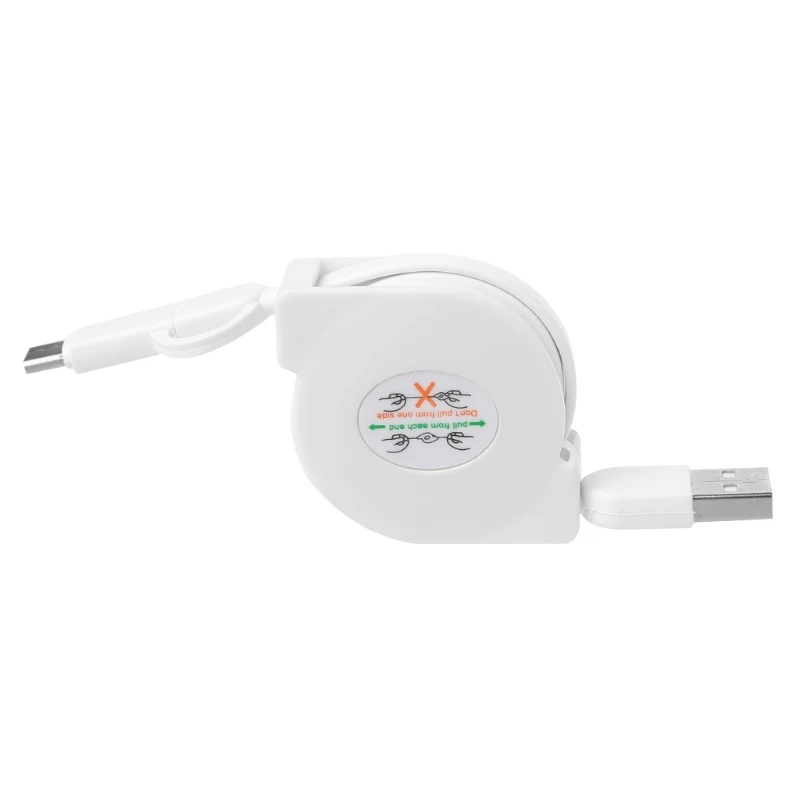 Выдвижной 2-в-1 Micro USB+ Тип C кабель для зарядки и передачи данных с плоский кабель для Anroid чехол для телефона