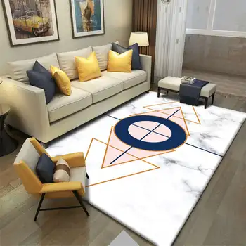 

Nordic Style Parlor Decorative Carpet Soft Flannel Sofa Bedroom Area Rugs Flannel Sofa Dining Table Carpets for Living Room